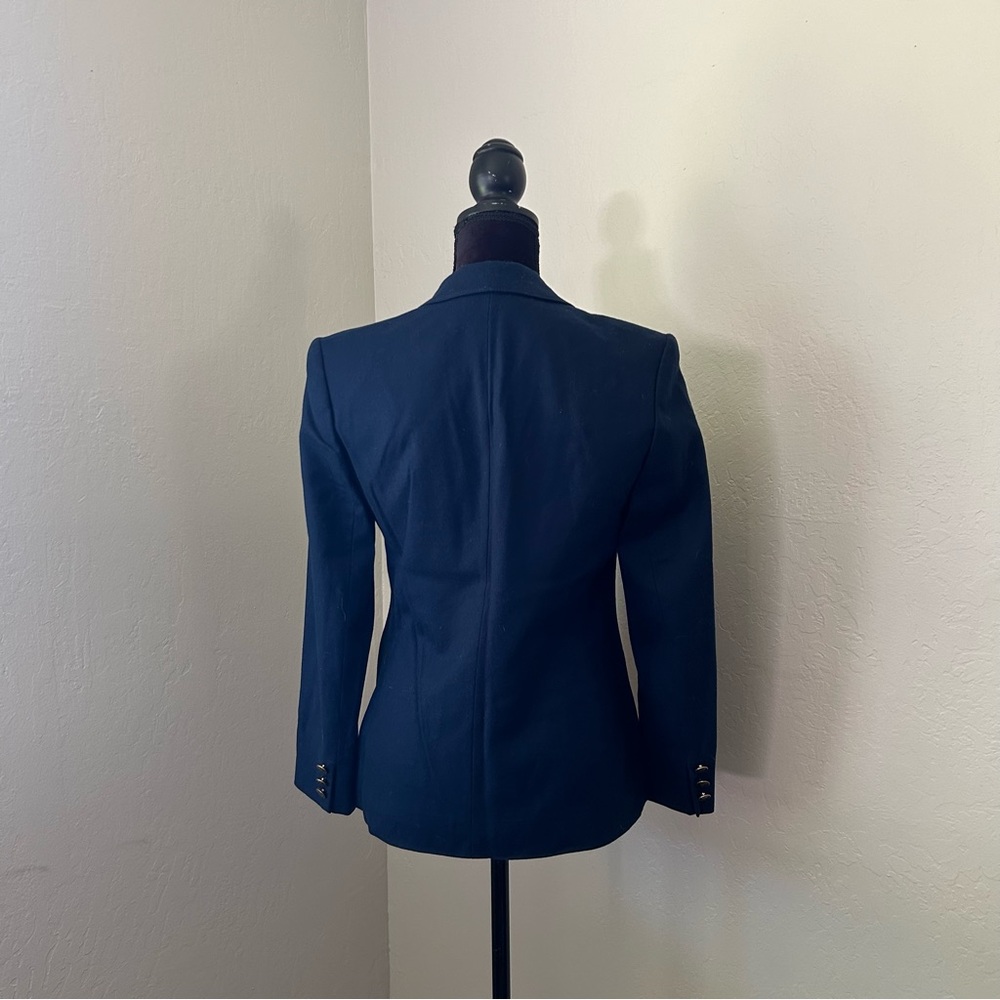 Navy Blue Pendleton Vintage Wool Blazer - image 2